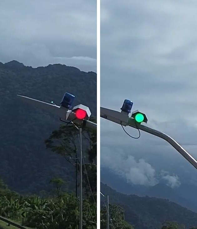 Sinalizador em cores